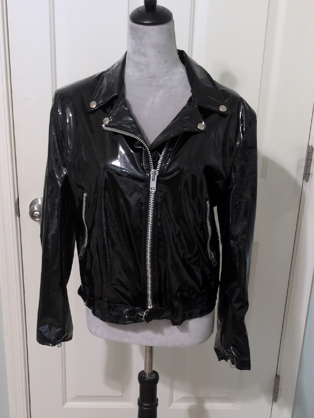 Lip Service Black Patent Leather Biker Jacket